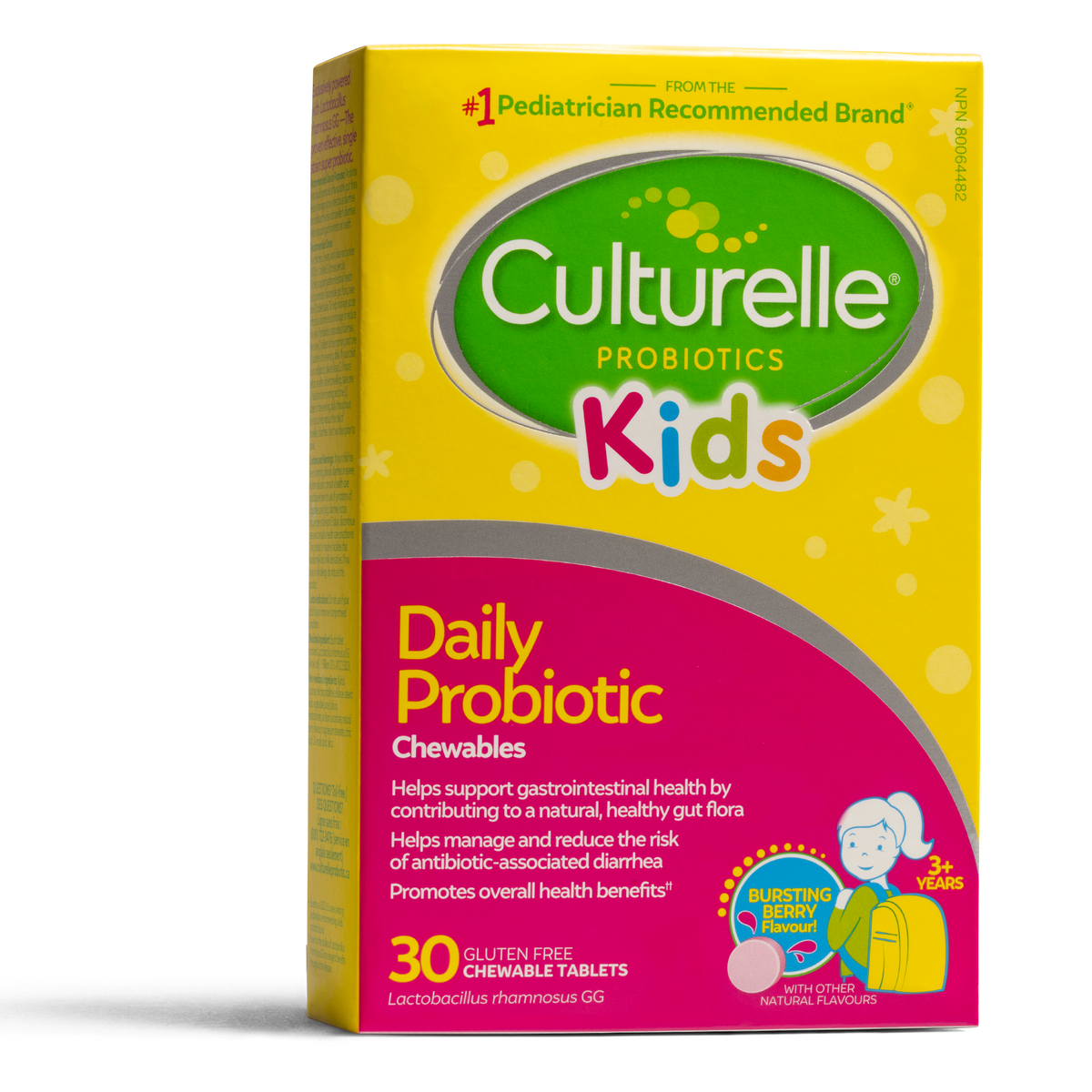 Culturelle Kids Daily Probiotic chewables packaging front