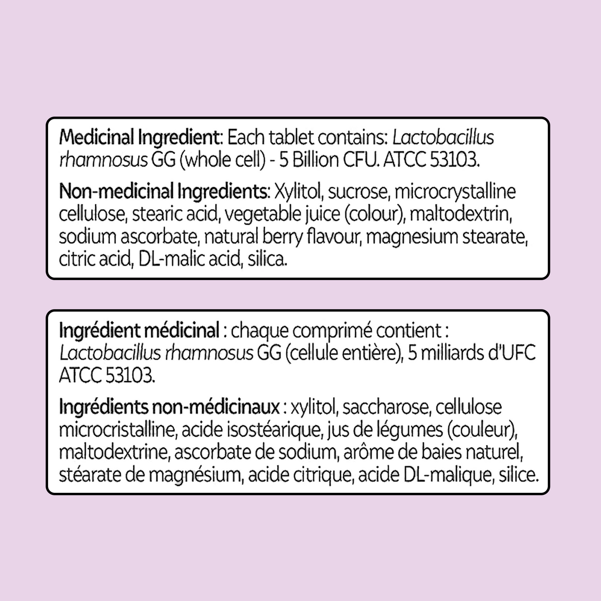 Medicinal ingredients.